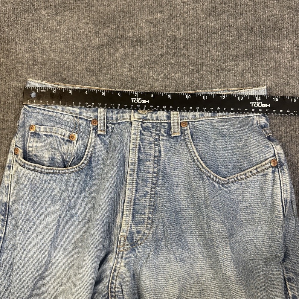 Vintage Lucky Brand Dungarees Jeans Men 30x34 Blue Baggy Gene Montesano USA Made - Picture 9 of 16